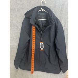 Weatherproof Mens Insulated Hooded Jacket Navy Blue XXL 1311004 NEW